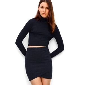Aritzia Talula Black Primrose Mini Skirt
